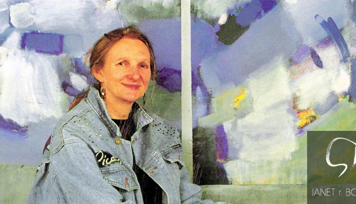 0012.-Janet-R.-Boddy-seated-front-of-painting-invitation-to-Survy-Exh.-1997-phot.-by-Robin-Page.--